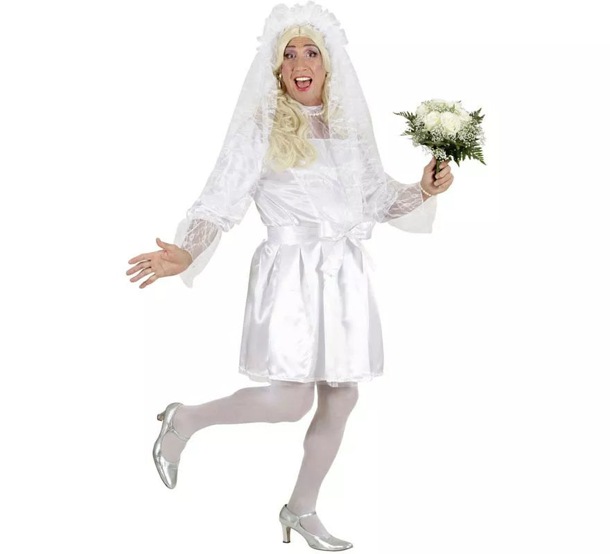 Disfraz de Novia blanca para hombre