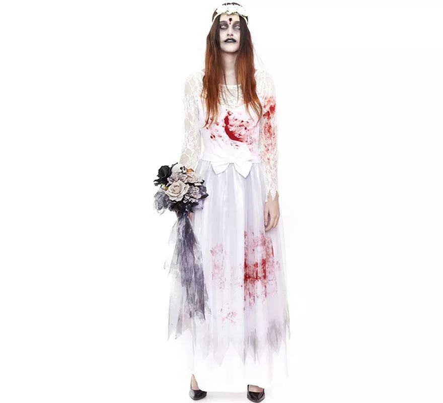 Translation missing: fr.Disfraz de Novia Cadáver con Sangre para mujer