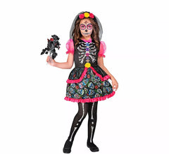 Costume de mariée Catrina du Jour des Morts pour filles