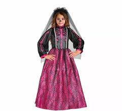Déguisement de Mariée Squelette Fuchsia pour fille