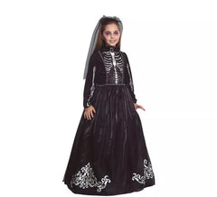 Déguisement de mariée squelette pour fille