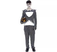 Costume d'Halloween de marié rayé pour hommes
