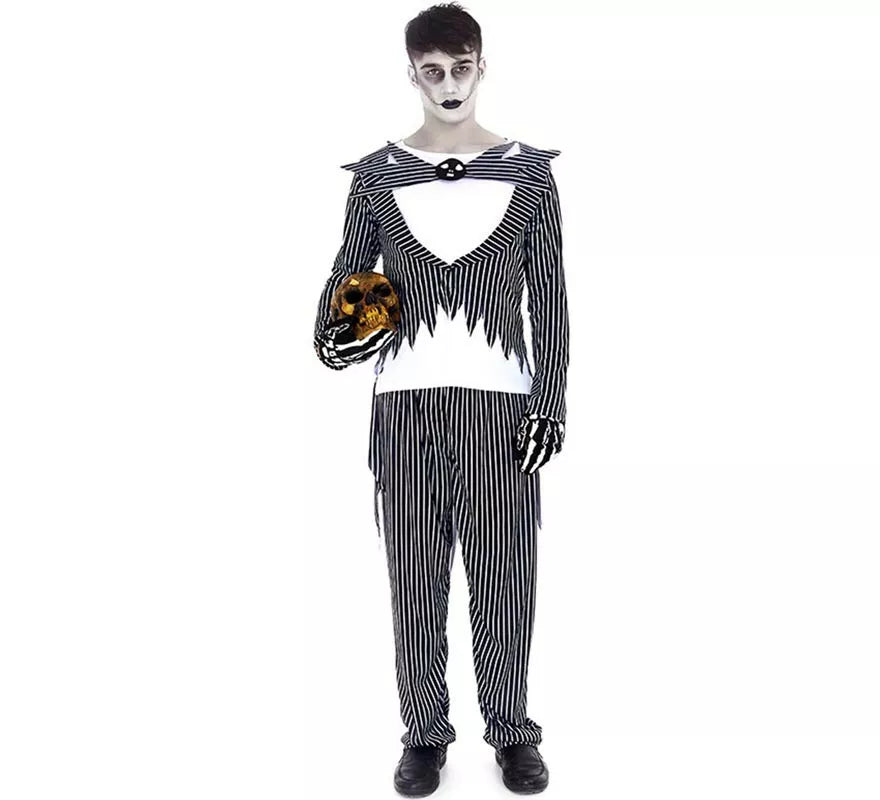 Translation missing: fr.Disfraz de Novio Halloween a rayas para hombre