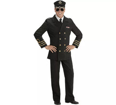 Costume d'officier de marine en noir pour homme
