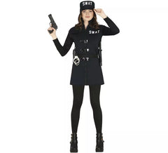 Déguisement Officier Swat avec jupe pour adolescent