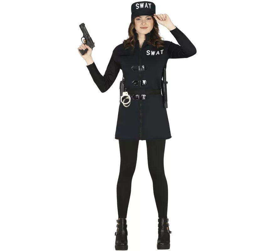 Translation missing: fr.Disfraz de Oficial Swat con falda para adolescente