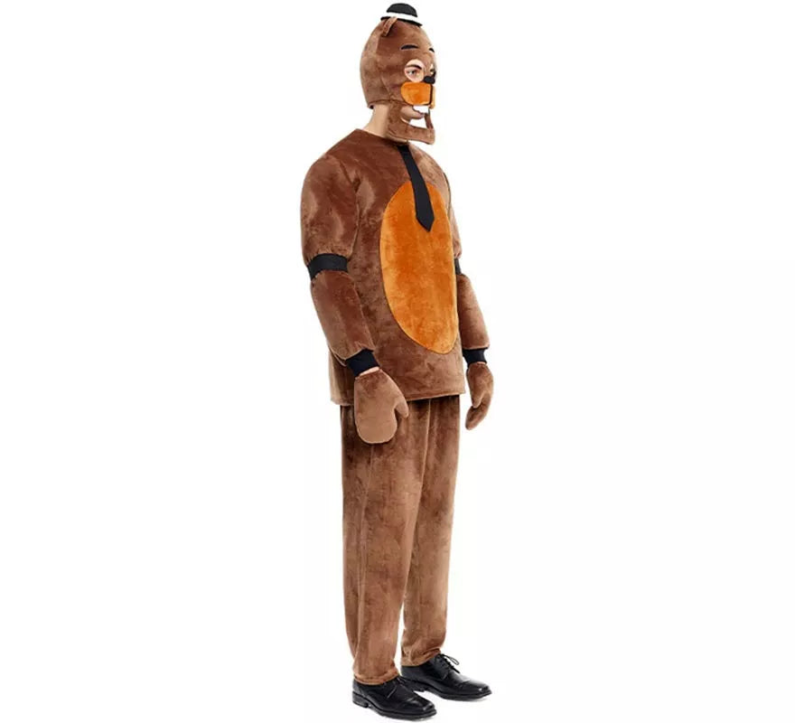 Translation missing: fr.Disfraz de Oso de Peluche Terrorífico con guantes para hombre