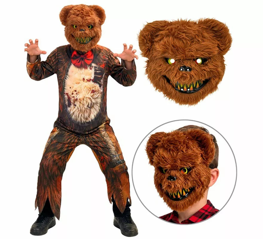 Translation missing: fr.Disfraz de Oso Zombie con Máscara para niños