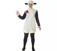 Déguisement mouton blanc avec capuche adulte
