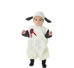 Déguisement mouton blanc avec capuche bébé