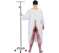 Costume de patient hospitalisé avec robe pour homme