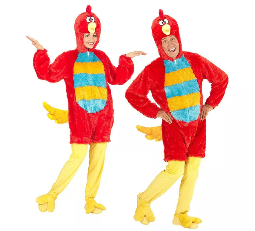 Translation missing: fr.Disfraz de Pájaro Rojo en Peluche Suave para adulto