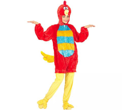 Déguisement d'oiseau rouge en peluche douce pour adulte