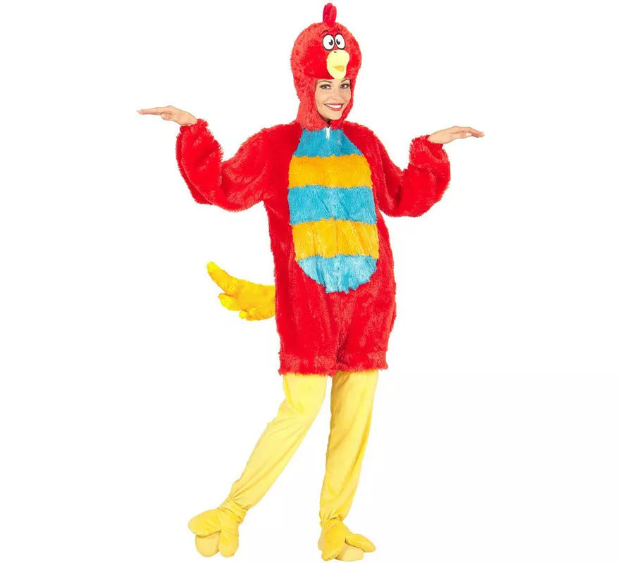 Translation missing: fr.Disfraz de Pájaro Rojo en Peluche Suave para adulto