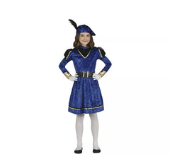 Déguisement Page bleue élégante fille