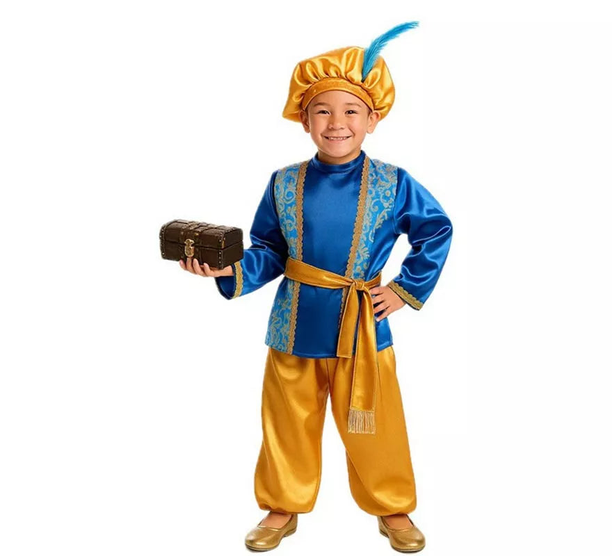 Translation missing: fr.Disfraz de Paje Azul para Niño