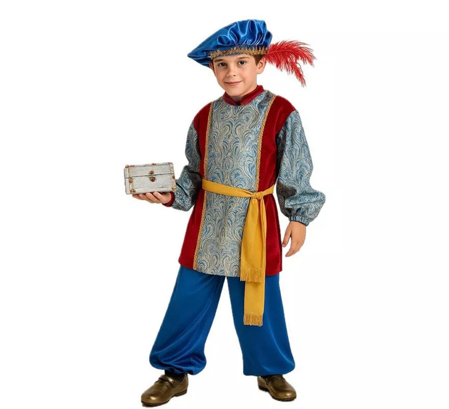 Disfraz de Paje del Rey Gaspar Lujo de niño