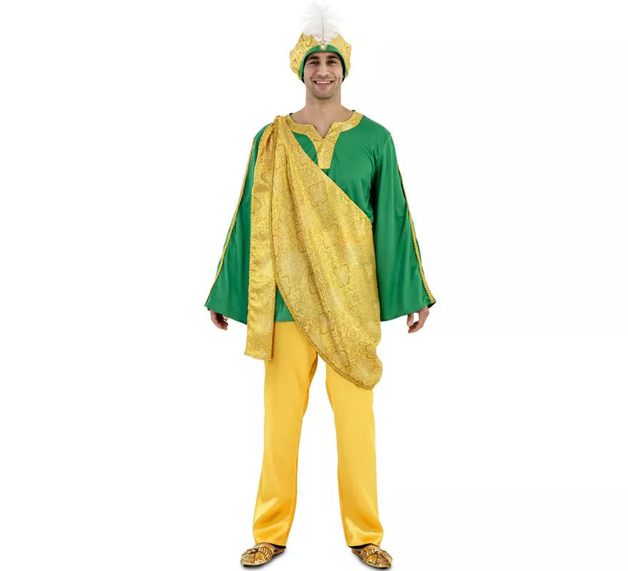 Translation missing: fr.Disfraz de Paje Real Amarillo para hombre