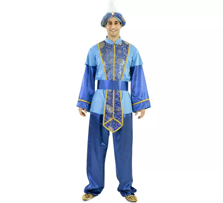 Translation missing: fr.Disfraz de Paje Real Azul para hombre