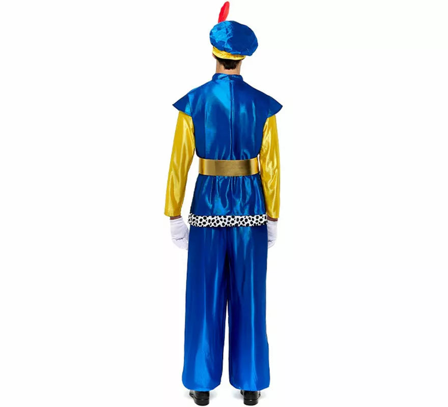 Translation missing: fr.Disfraz de Paje Real azul para hombre