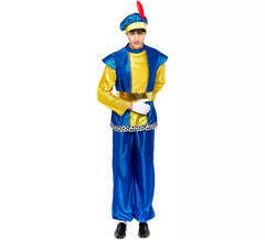Costume de page bleu royal pour homme
