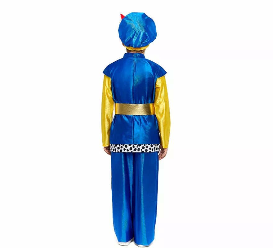 Translation missing: fr.Disfraz de Paje Real azul para niño