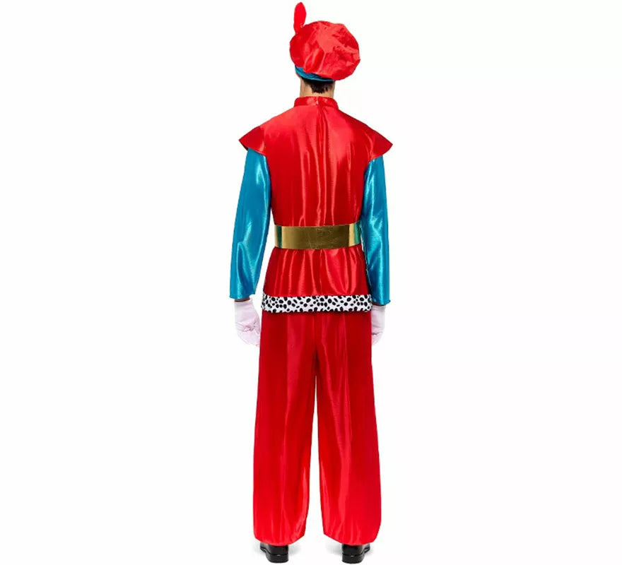Translation missing: fr.Disfraz de Paje Real rojo para hombre