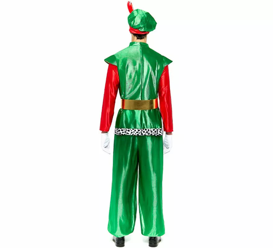 Translation missing: fr.Disfraz de Paje Real verde para hombre