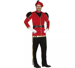 Déguisement page rouge élégant homme