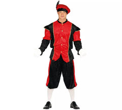 Déguisement de Page Rouge et Noire pour homme