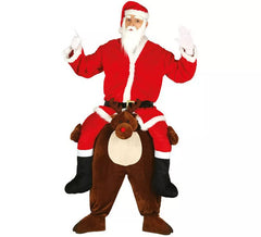 Déguisement du Père Noël avec Renne au muscle pour adultes