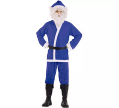 Déguisement Père Noël bleu homme