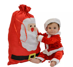 Déguisement de Père Noël en velours pour bébés