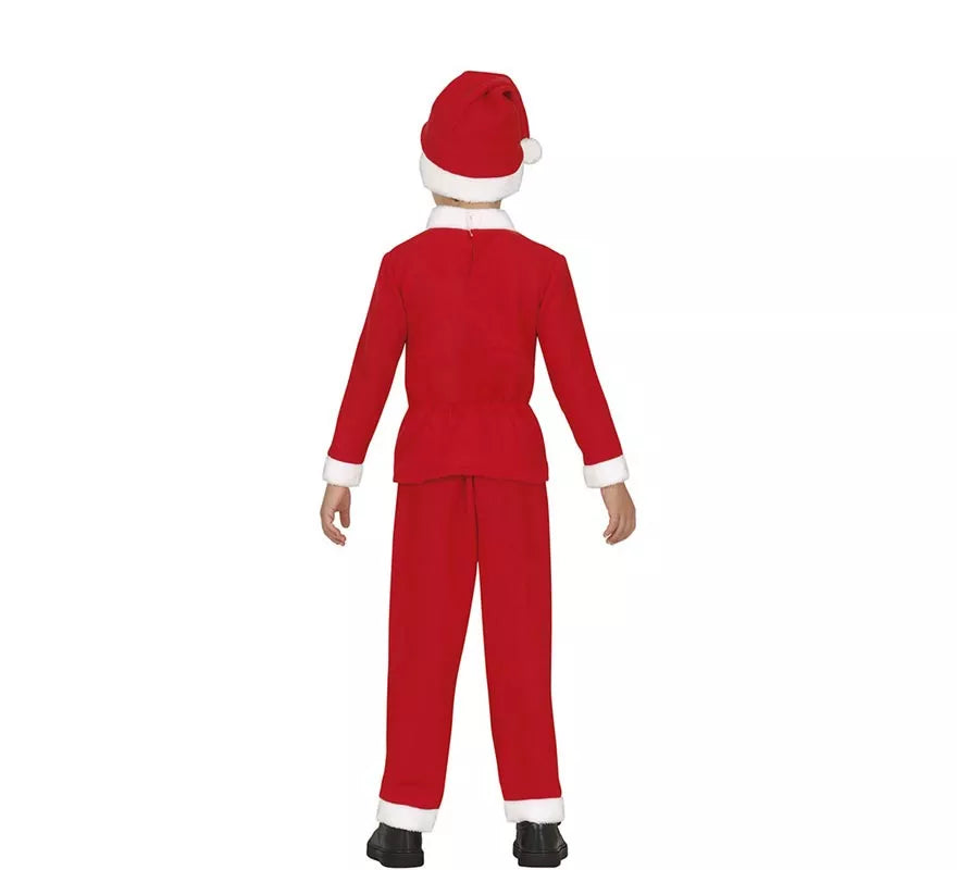 Translation missing: fr.Disfraz de Papá Noel clásico con gorro y cinturón para niño
