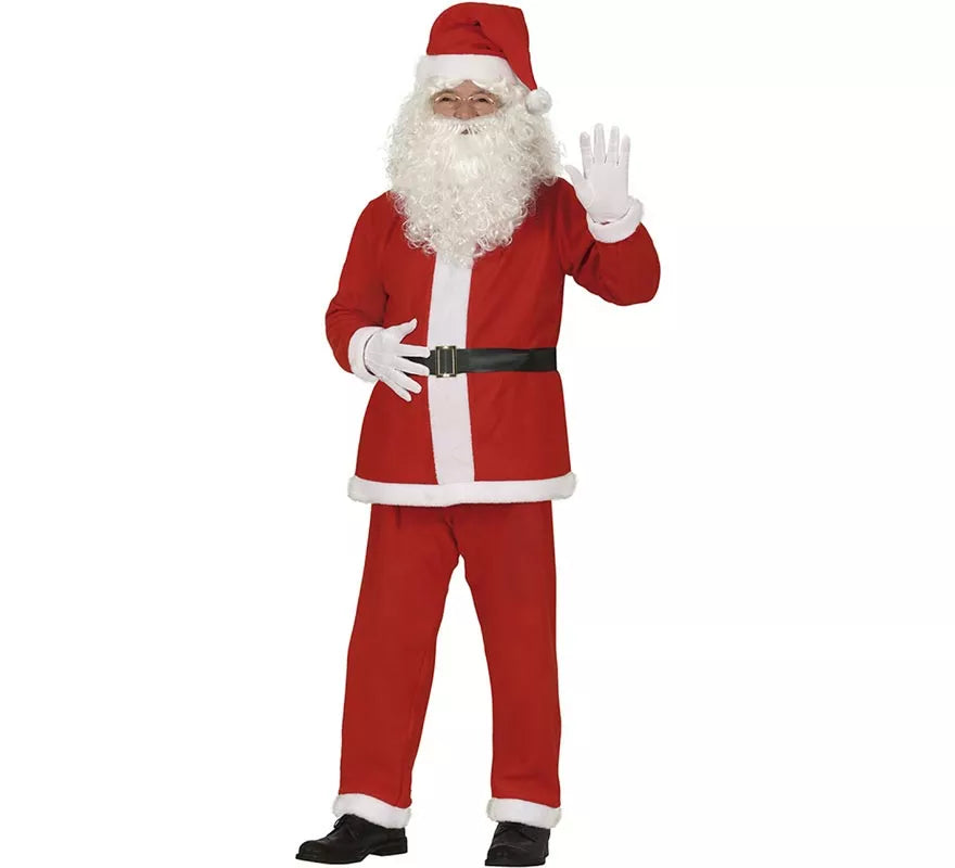 Translation missing: fr.Disfraz de Papá Noel con cinturón negro para hombre