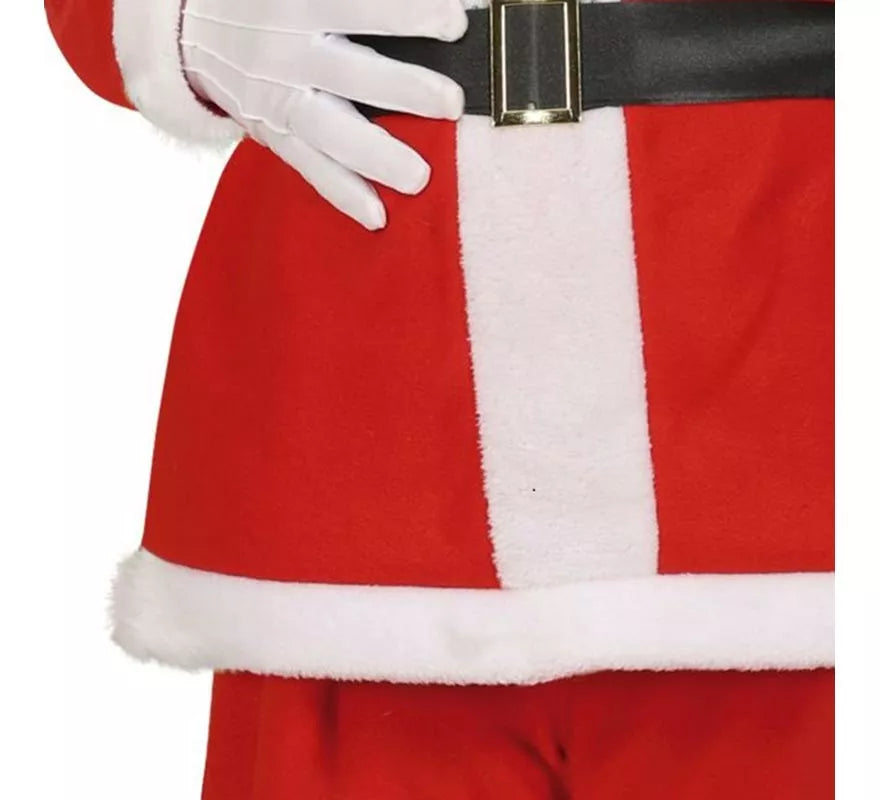Translation missing: fr.Disfraz de Papá Noel con cinturón negro para hombre