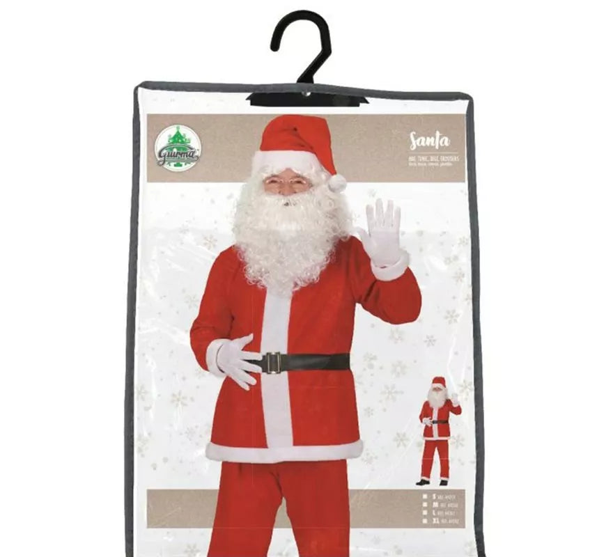 Translation missing: fr.Disfraz de Papá Noel con cinturón negro para hombre