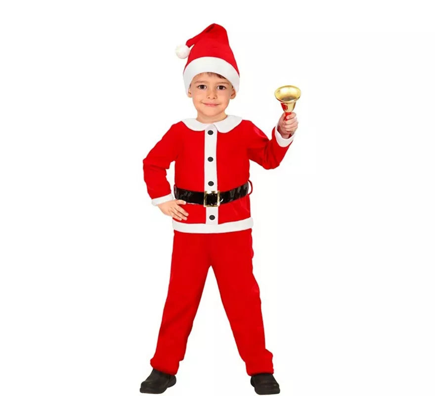 Translation missing: fr.Disfraz de Papá Noel de Franela para niño