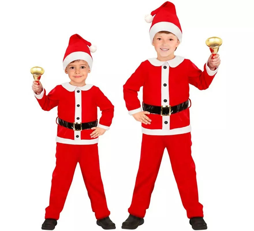 Translation missing: fr.Disfraz de Papá Noel de Franela para niño