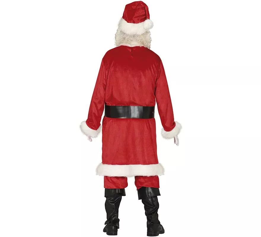 Translation missing: fr.Disfraz de Papá Noel rojo tradicional con gorro para hombre