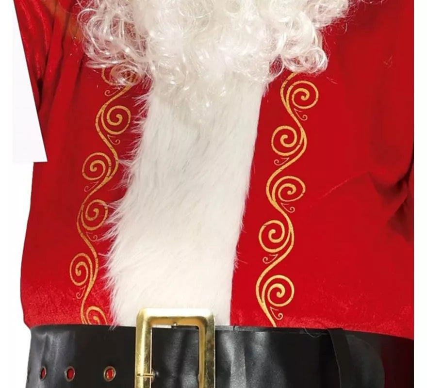 Translation missing: fr.Disfraz de Papá Noel rojo tradicional con gorro para hombre