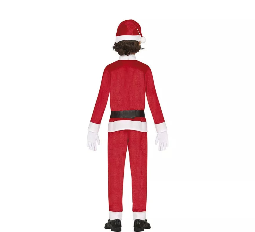 Translation missing: fr.Disfraz de Papá Noel rojo y blanco con gorro para niño