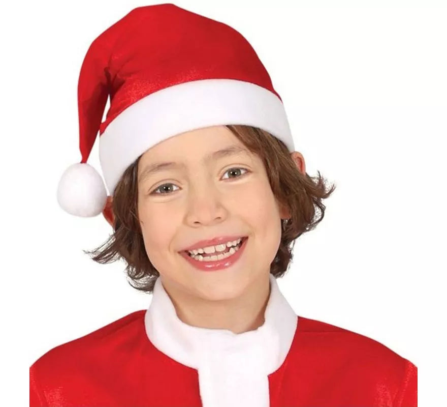 Translation missing: fr.Disfraz de Papá Noel rojo y blanco con gorro para niño