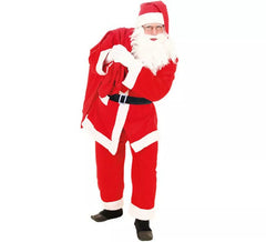Déguisement de Père Noël en velours pour adulte