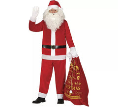 Déguisement traditionnel Père Noël rouge homme