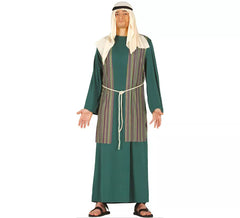 Déguisement pasteur Saint Joseph vert homme