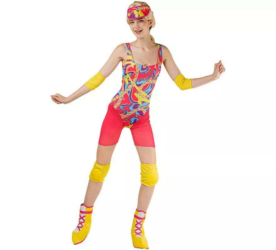 Translation missing: fr.Disfraz de Patinadora multicolor Muñeca Famosa para mujer
