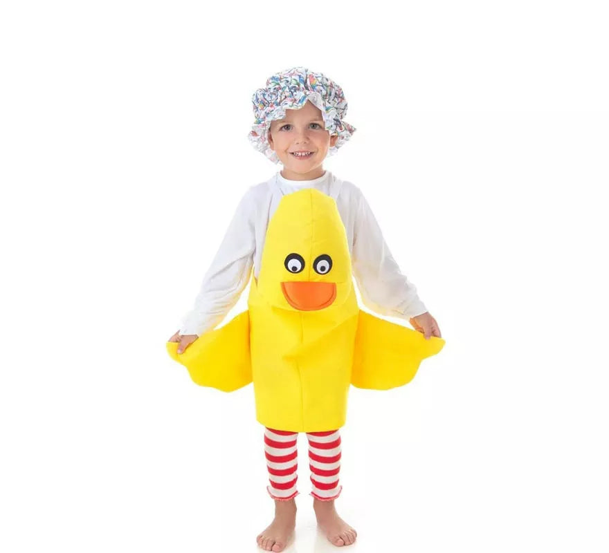 Translation missing: fr.Disfraz de Patito amarillo con tirantes para niños