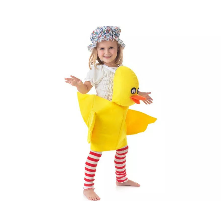 Translation missing: fr.Disfraz de Patito amarillo con tirantes para niños