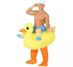 Déguisement de Canard Gonflable avec le Baigneur pour homme